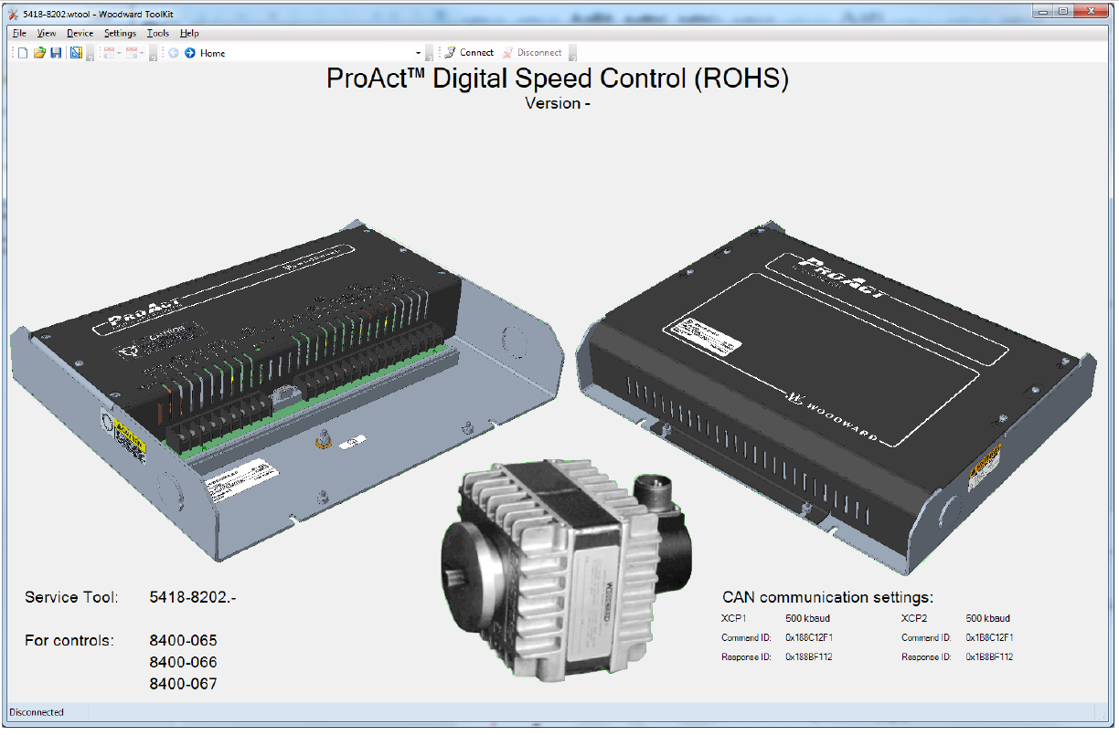 ProAct Gen I Toolkit Program Speed Control